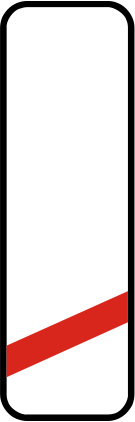 Značky A 29b - Návestná tabuľa pravá (80 m) - 