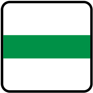 Značka IP 1 - Okruh - označuje okruh zriadený na obchádzanie obce alebo jej časti. Ak je zriadených viac okruhov, označujú sa v spodnej časti značky rímskymi číslicami postupne od stredu obce. Pri súbehu viac okruhov na jednej ceste sa v spodnej časti značky označí každý okruh. Podporne sa používajú aj pruhy rovnakej farby na stĺpoch verejného osvetlenia a podobne.