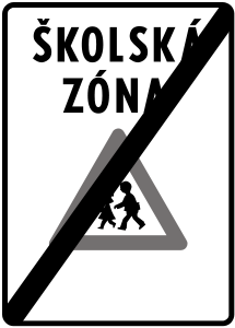 Koniec školskej zóny (vzor)