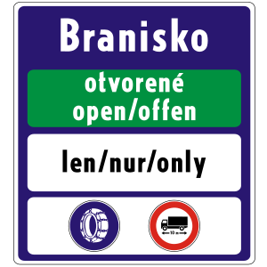 Všeobecné informácie o dopravných obmedzeniach (vzor)