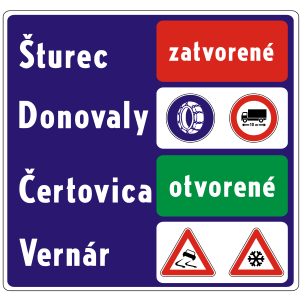 Všeobecné informácie o dopravných obmedzeniach (vzor)