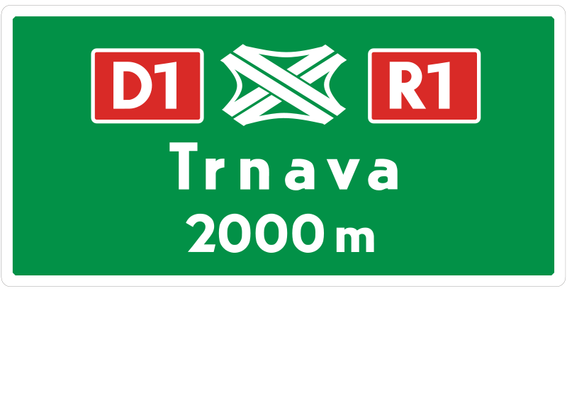 Návesť pred križovatkou