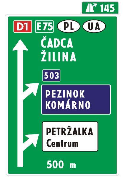 Návesť pred križovatkou