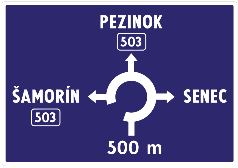 Návesť pred križovatkou