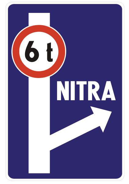 Návesť pred križovatkou s obmedzením