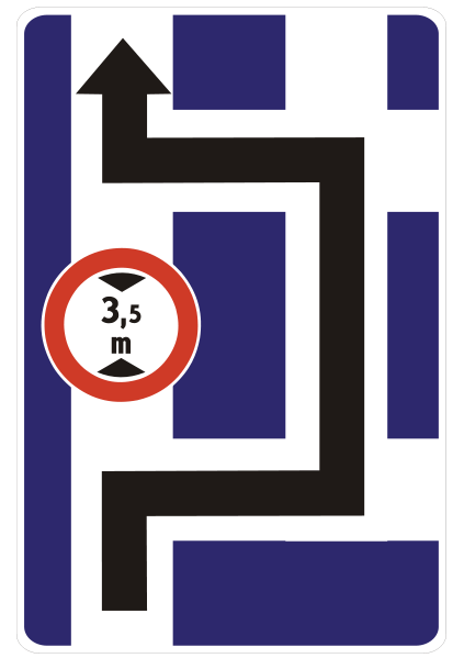 Návesť pred križovatkou s obmedzením