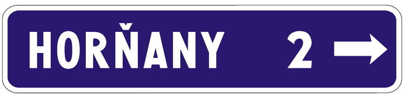 Smerová tabuľa (s jedným cieľom)